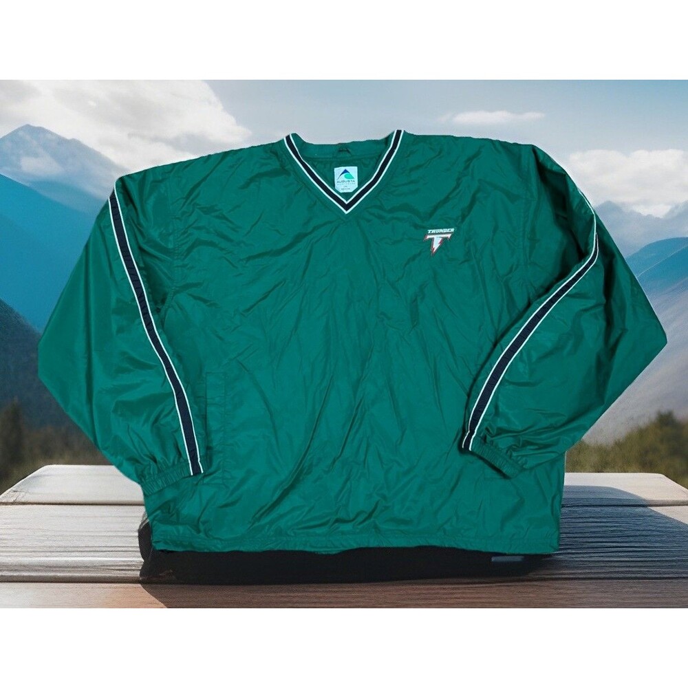 Y2K Augusta Sportswear THUNDER‎  Pullover Windbreaker Shirt Jacket Mens XL